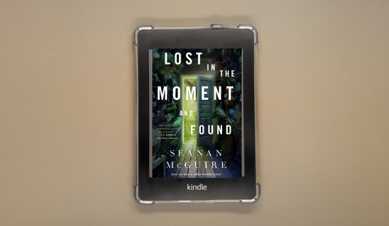 capa de Lost in the Moment and Found com fundo marrom claro